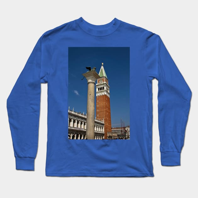 St Mark's Square, Venice Long Sleeve T-Shirt by Violaman